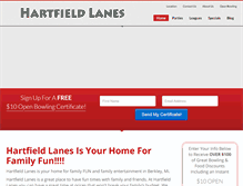 Tablet Screenshot of hartfieldbowling.com